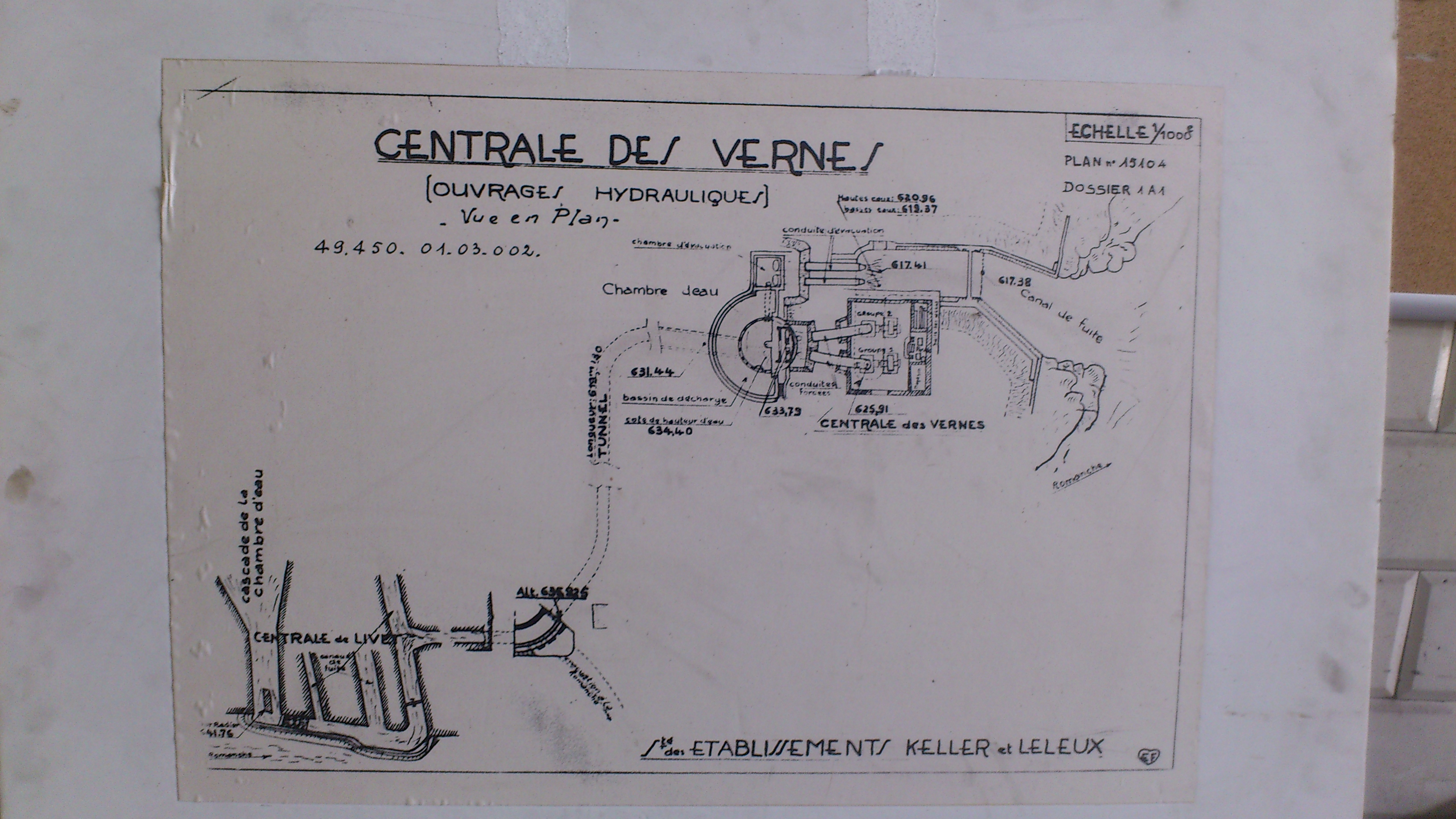 1. Schéma elektrárny ve Vernes